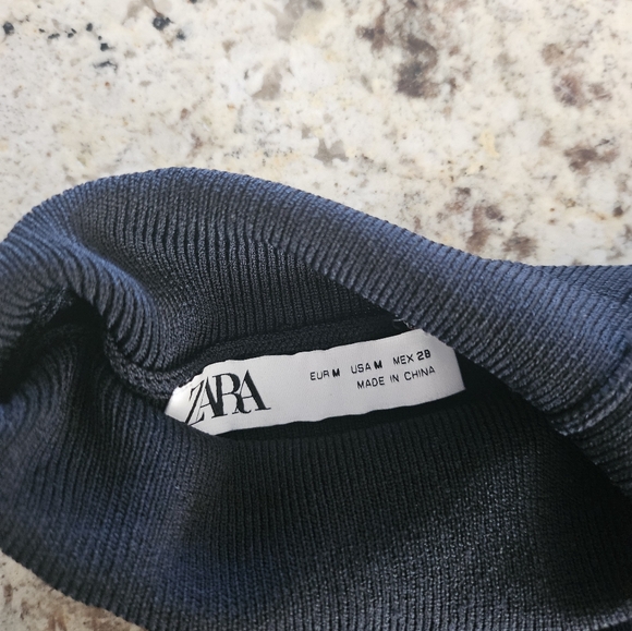 Zara One Shoulder Asymmetrical Sweater - Picture 5 of 7